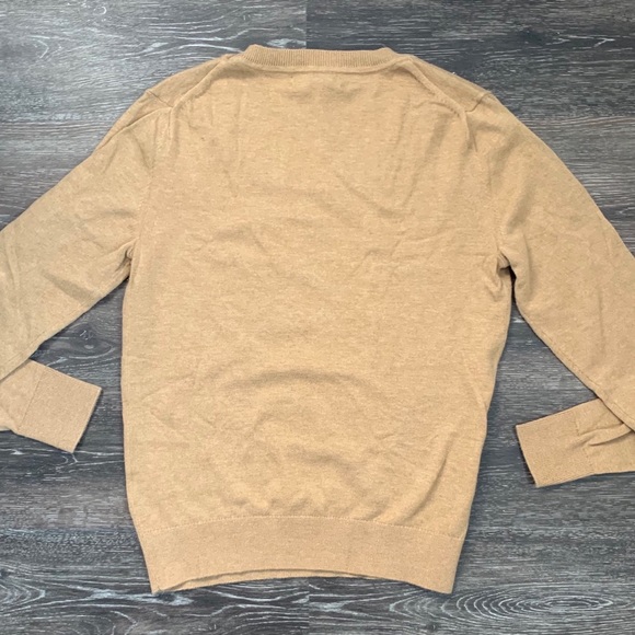 Banana Republic Tan Sweater w Gold bead details S - Picture 3 of 4
